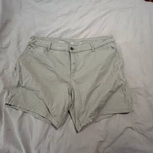 St. John's Bay 8" Womens Mid Rise Chino Short-Plus 20w